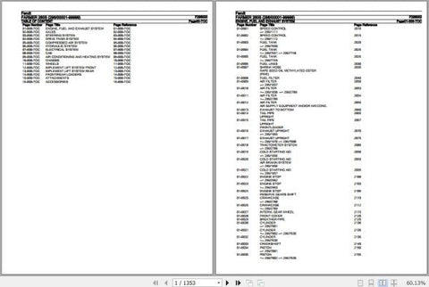 Discover the ultimate resource for your Fendt Tractor with the Fendt Tractor Farmer 260S F296000 Spare Parts Catalogue Manual. This comprehensive PDF file, dated September 2020, is designed to provide you with detailed information on all spare parts, ensuring you have everything you need to keep your tractor running smoothly.