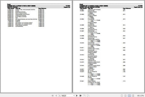 FENDT TRACTOR FARMER 307 F117001 01.2020 SPARE PARTS CATALOGUE MANUAL - PDF FILE