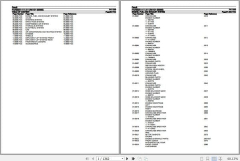 Discover the essential Fendt Tractor Farmer 411 F411000 Spare Parts Catalogue Manual, a comprehensive PDF file designed for efficient maintenance and repair of your Fendt tractor. This detailed guide provides you with an extensive list of spare parts