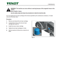 Fendt machine maintenance instruction sheet with a diagram of an air dryer cartridge.