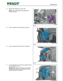 Technical maintenance instructions with images and text for Fendt equipment.