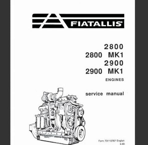 UNLOCK THE FULL POTENTIAL OF YOUR FIAT-ALLIS MACHINERY WITH THE COMPREHENSIVE ENGINE SERVICE REPAIR MANUAL FOR MODELS 2800, 2800 MK1, 2900, AND 2900 MK1. 