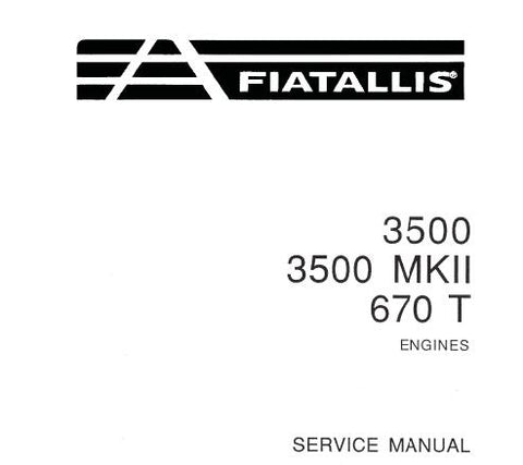 UNLOCK THE FULL POTENTIAL OF YOUR FIAT-ALLIS 3500, 3500 MKII, AND 670T ENGINES WITH OUR COMPREHENSIVE SERVICE REPAIR MANUAL IN PDF FORMAT. 