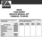 UNLOCK THE FULL POTENTIAL OF YOUR FIAT-ALLIS FD20 DOZER WITH THE COMPREHENSIVE SERVICE REPAIR MANUAL FEATURING THE ROBUST 8215 ENGINE. 