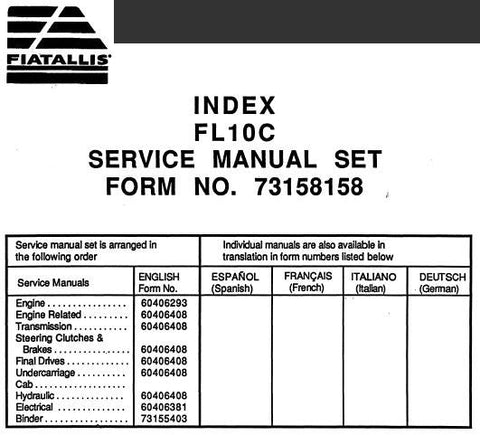 UNLOCK THE FULL POTENTIAL OF YOUR FIAT-ALLIS FL10C TRACK LOADER WITH THE COMPREHENSIVE 8365 ENGINE SERVICE REPAIR MANUAL IN PDF FORMAT.