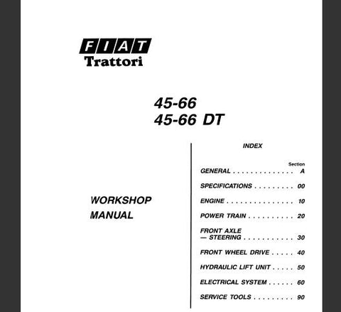 UNLOCK THE FULL POTENTIAL OF YOUR FIAT TRATTORI WITH OUR COMPREHENSIVE SERVICE REPAIR MANUAL, SPECIFICALLY DESIGNED FOR MODELS 55-66, 60-66, 65-66, 70-66, AND 80-66, INCLUDING BOTH STANDARD AND DT VARIANTS.
