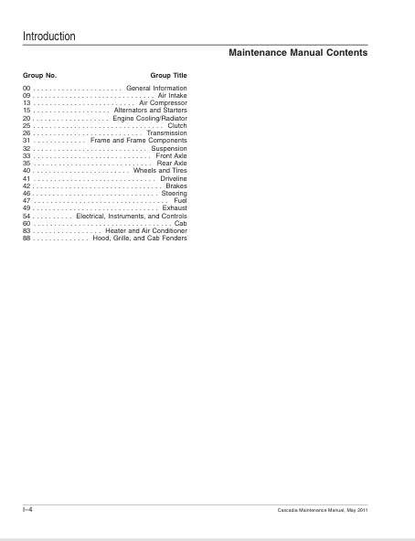  Ensure your Freightliner Cascadia operates at peak performance with our comprehensive Maintenance Manual, available for instant PDF download. This essential guide covers the CA113DC, CA113SLP, CA125DC, and CA125SLP models, providing you with detailed insights into maintenance procedures, troubleshooting tips, and specifications tailored to your truck's needs.