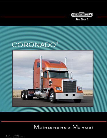  Ensure your Freightliner Coronado operates at peak performance with our comprehensive Maintenance Manual, available for instant PDF download. This essential guide is designed to provide you with detailed maintenance procedures, troubleshooting tips, and specifications tailored specifically for your truck model.