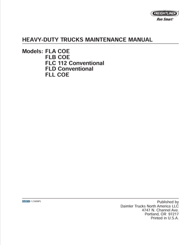 Introducing the ultimate resource for heavy-duty truck maintenance: the FREIGHTLINER FLA COE, FLB COE, 