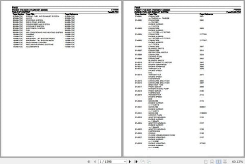 FENDT TRACTOR 718 SCR F734000 10.2020 SPARE PARTS CATALOGUE MANUAL - PDF FILE