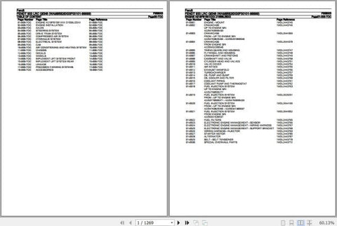 FENDT TRACTOR 933 LRC GEN6 F958003 06.2020 SPARE PARTS CATALOGUE MANUAL - PDF FILE