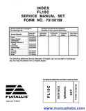 Fiat Allis Excavator FL10C Service Repair Manual 73158158 - PDF File Download