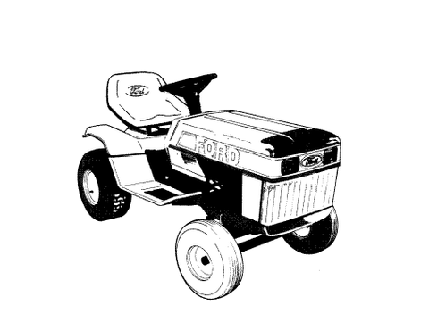 Ford SE4321 Lgt 17 Garden Tractor 09GN2203 - New Holland Operator's Manual 42001710 Download PDF - Manual labs