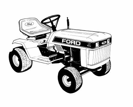 Ford SE4533 LT 12H Lawn Tractor 09GN211 - New Holland Operator's Manual 42001212 Download PDF - Manual labs