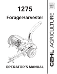 GEHL 1275 FORAGE HARVESTER (908011) OPERATOR MANUAL PDF DOWNLOAD