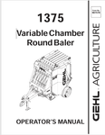 GEHL 1375 VARIABLE (907578) OPERATOR MANUAL PDF DOWNLOAD