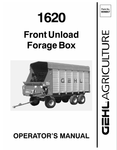 GEHL 1620 FRONT UNLOAD (909857) OPERATOR MANUAL PDF DOWNLOAD