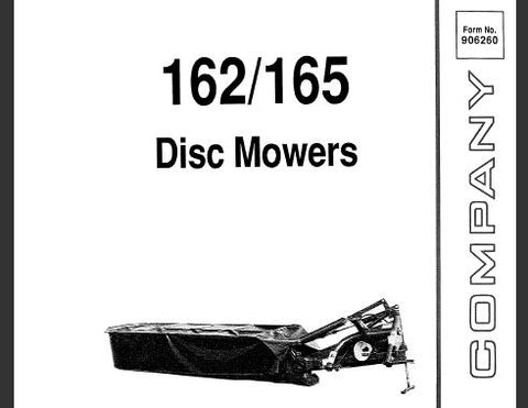 ENHANCE YOUR MOWING EFFICIENCY WITH THE GEHL 162, 165 DISC MOWERS OPERATOR’S MANUAL IN PDF FORMAT.