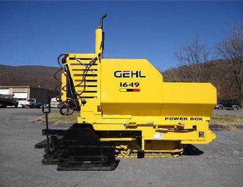 UNLOCK THE FULL POTENTIAL OF YOUR GEHL 1639 AND 1649 POWER BOX SELF-PROPELLED PAVER WITH OUR COMPREHENSIVE PARTS CATALOGUE MANUAL IN PDF FORMAT.