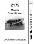 GEHL 2175 MOWER CONDITIONER (906635A) OPERATOR MANUAL - PDF FILE