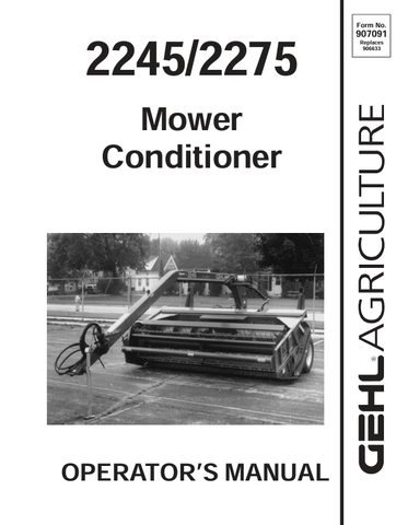 GEHL 2245, 2275 (907091) OPERATOR MANUAL PDF DOWNLOAD