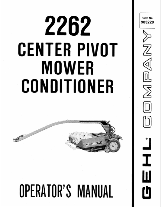 GEHL 2262 (903220A) OPERATOR MANUAL - PDF FILE