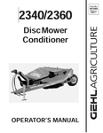 GEHL 2340, 2360 (907089A) OPERATOR MANUAL - PDF FILE