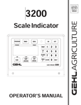 GEHL 3200 SCALE INDICATOR (907561A) OPERATOR MANUAL - PDF FILE
