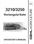 GEHL 3210, 3250 RECTANGULAR BALER (904780A) OPERATOR MANUAL - PDF FILE