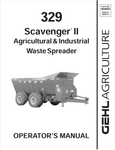 GEHL 329 AGRICULTURAL (904850A) OPERATOR MANUAL - PDF FILE