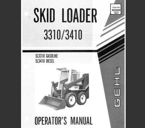 UNLOCK THE FULL POTENTIAL OF YOUR GEHL 3310 AND 3410 SKID LOADERS WITH OUR COMPREHENSIVE OPERATOR’S MANUAL IN PDF FORMAT. 