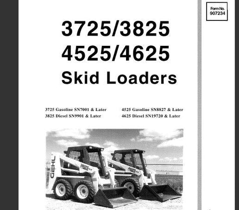 UNLOCK THE FULL POTENTIAL OF YOUR GEHL 3725, 3825, 4525, AND 4625 SKID LOADERS WITH OUR COMPREHENSIVE OPERATOR’S MANUAL IN PDF FORMAT. 