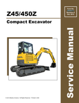 GEHL Z45, 450Z COMPACT EXCAVATOR (50940111A) SERVICE MANUAL - PDF FILE
