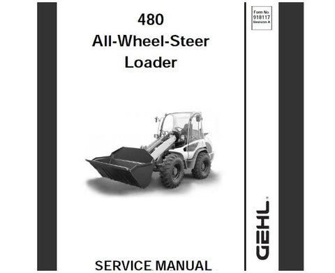 GEHL 480 ALL-WHEEL-STEER LOADER SERVICE REPAIR MANUAL - PDF FILE
