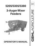GEHL 5205, 5305, 5380 3-AUGER (909915A) OPERATOR MANUAL - PDF FILE