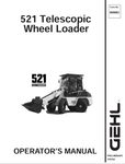 GEHL 521T WHEEL LOADER (909883A) OPERATOR MANUAL - PDF FILE
