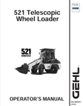 GEHL 521 TELESCOPIC WHEEL LOADER (909883) OPERATOR MANUAL PDF DOWNLOAD