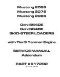 GEHL 5640E, 6640E SKID-STEER LOADER (917292) SERVICE MANUAL - PDF FILE