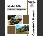 ENHANCE YOUR OPERATIONAL EFFICIENCY WITH THE GEHL 680 ALL-WHEEL STEER LOADER OPERATOR’S MANUAL IN PDF FORMAT.