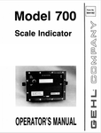 GEHL 700 SCALE INDICATOR (904182) OPERATOR MANUAL PDF DOWNLOAD