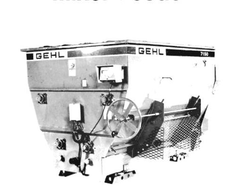 UNLOCK THE FULL POTENTIAL OF YOUR GEHL 7150 STATIONARY MIXER FEEDER WITH OUR COMPREHENSIVE PARTS CATALOGUE MANUAL IN PDF FORMAT.
