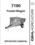 GEHL 7190 FEEDER WAGON (907549) OPERATOR MANUAL PDF DOWNLOAD