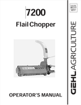 GEHL 7200 FLAIL CHOPPER (907111A) OPERATOR MANUAL - PDF FILE