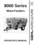 GEHL 8000 MIXED FEEDERS (909735A) OPERATOR MANUAL - PDF FILE