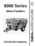GEHL 8000 SERIES MIXER FEEDERS (909735) OPERATOR MANUAL PDF DOWNLOAD