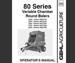 ENHANCE YOUR BALING EFFICIENCY WITH THE GEHL 80 SERIES VARIABLE CHAMBER ROUND BALERS OPERATOR’S MANUAL, AVAILABLE IN A CONVENIENT PDF FORMAT.