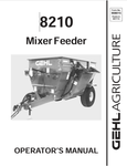 GEHL 8210 MIXED FEEDER (908015A) OPERATOR MANUAL - PDF FILE