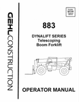 GEHL 883 (907336A) OPERATOR MANUAL - PDF FILE