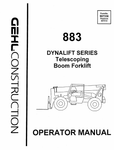 GEHL 883 DYNALIFT SERIES (907336) OPERATOR MANUAL PDF DOWNLOAD