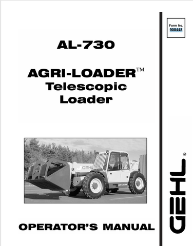 GEHL AL-730 (908448A) OPERATOR MANUAL - PDF FILE